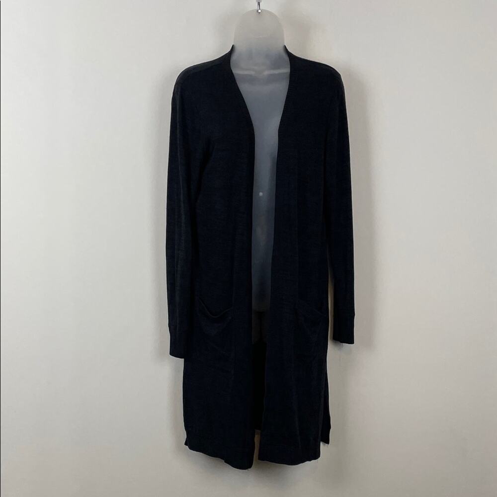 Abercrombie & Fitch Long Sleeve Women's M Black 2 Pocket Open Front Cardigan